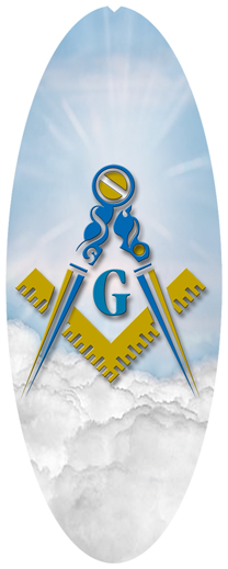 DNSA18-370-BL Masonic Lodge Clouds Blue